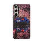 R35 GT-R Cherry Blossom Night Tough Phone Case - Wet Reflection
