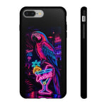 Neon Parrot Cocktails phone case | Tough Cases