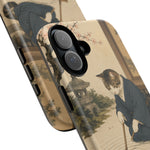 Zen Garden Cat Phone Case, Sand Spiral Japanese Art Cover