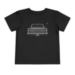 Toddler 1966 Ford Galaxie 500 Outline Car T-Shirt, Vintage Retro Tee