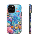 Underwater Coral Reef Phone Case | Colorful Tropical Fish Ocean Scene