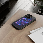 Holographic Skull Phone Case, Shattered Glass Iridescent Cover