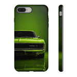Green Charger RT Phone Case, Lime 68 Classic Muscle Car Cover, Mens Gift