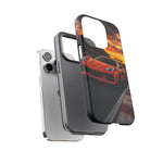 Orange C8 Z06 Flat Plane V8 Speed Art Tough Phone Case