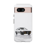 White AE86 Phone Case, JDM Drift Icon Tough Cover