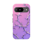 Chrome Thorn Vine Phone Case Vaporwave Tough Cover