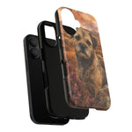 Border Terrier Earthy Watercolor Art Tough Phone Case