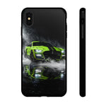 Lime Green 2022 GT500 Phone Case, Smoke Studio Reflection Cover
