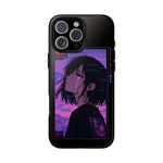 Melancholy Anime Girl Phone Case Vaporwave Tough Case