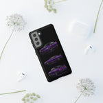 Purple R33 Skyline GTR JDM Sports Car Phone Case Tough Multi View