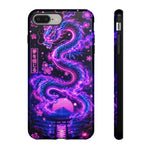 Neon Dragon Smoke Trail Vaporwave Art Tough Phone Case
