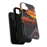 Orange C8 Z06 Flat Plane V8 Speed Art Tough Phone Case
