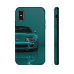 Teal Supra Phone Case, MK4 90s JDM Legend Tough Protective Cover for Men