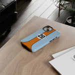 Blue Orange 20 Retro Endurance Racing Stripe Tough Phone Case Cover