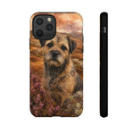 Border Terrier Earthy Watercolor Art Tough Phone Case