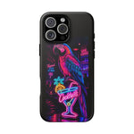 Neon Parrot Cocktails phone case | Tough Cases