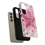 Pink Glitter Star Tough Case | Sparkle Phone Case