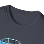 1965 Mustang Fastback T-Shirt | Vintage Car Illustration, Retro Racing