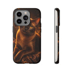 Burmese Golden Sable Portrait Art Tough Phone Case