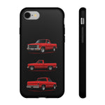 Chevy Square Body Truck Phone Case Red, Three-View Vector Cover