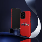 Red Classic Corvette C1 Illustration phone case | Retro Car Tough Case