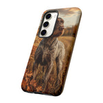 German Wirehaired Pointer Autumn Art Tough Phone Case