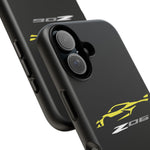 Yellow C8 Z06 Phone Case for Chevy Fans, Tough Protective Cover