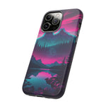2 Rounds Canada Retina Artwork Vaporwave Phone Case – Landscape Aesthetic
