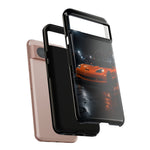 Orange C6 Neon Car Meet Tough Phone Case