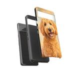 Goldendoodle Fluffy Curls Portrait Art Tough Phone Case