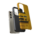 Yellow Skyline Phone Case, R34 GTR 90s JDM Legend Tough Cover for Men Gift
