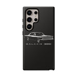 Vintage Galaxie 500 Phone Case | Classic Car Illustration, Black