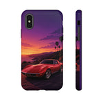 Red C3 Coastal Sunset Phone Case Classic Car Tough Case