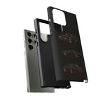 Trans Am Phone Case Black Gold, Three-View Vector Tough Cover