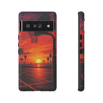 Basketball Court Sunset Phone Case | Tough Phone Case
