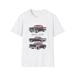 Classic 1957 Chevy Bel Air Hardtop Car Trio Illustration T-Shirt