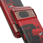 Red Mustang Art Phone Case, GT500 American Muscle Car Tough Cover