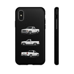 Chevy 1500 OBS Truck Phone Case White, Three-View Vector Cover