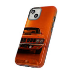 Orange Cuda Phone Case, 71 Classic Muscle Car Tough Cover