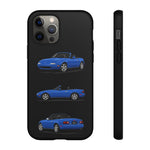 Blue MX-5 Roadster Phone Case Tough JDM Convertible Multi View Print