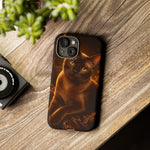 Burmese Golden Sable Portrait Art Tough Phone Case