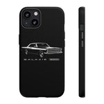 Vintage Galaxie 500 Phone Case | Classic Car Illustration, Black
