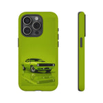 Green Cuda Muscle Car phone case for Gear Heads