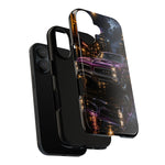 67 GTO Phone Case Purple, Rainy City Night Muscle Car Tough Cover