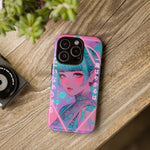 Neon Cyber Geisha phone case | Tough Case