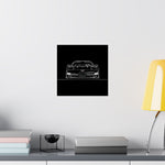 C5 Corvette Front View Poster 1997-2004 Classic Chevy Wall Art