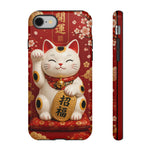 Maneki Neko Lucky Cat Art Tough Phone Case