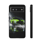 Lime Green 2022 GT500 Phone Case, Smoke Studio Reflection Cover