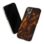 Burmese Golden Sable Portrait Art Tough Phone Case