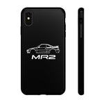 MR2 White Side Silhouette JDM Tough Phone Case Cover Gift